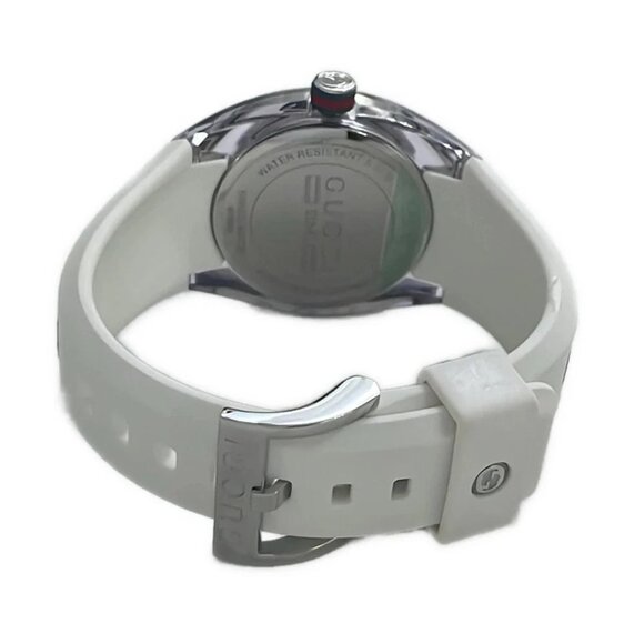 Auth GUCCI SYNC Collection 137.3 1******* White Dark Green Red Wrist Watch - Picture 4 of 5